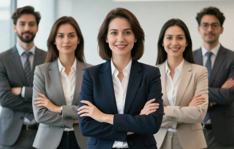 Profesionales de una empresa